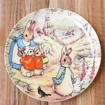 Placa de Café Porcelana Hueso Dibujos 6 Pulgadas