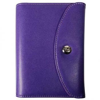 Calendrier mural Philae 74314E couleur violet avec matière imitation lézard et fermeture avec bouton magnétique