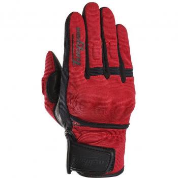 Furygan Jet D3O Damen Motorradhandschuhe Burgund-Schwarz XS