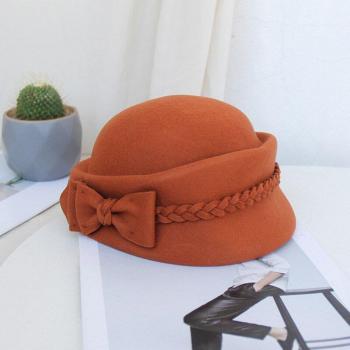 Braided Bow French Style Hat