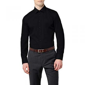 Camisa de Negocios SeidenStiker en Negro