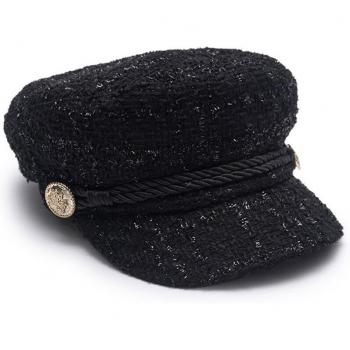 Black Women's Newsboy Cap