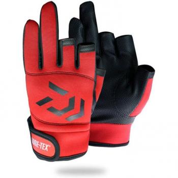 Gants de pêche Daiwa Extensibles – 4 nuances, 3 doigts libres, étanchéité totale