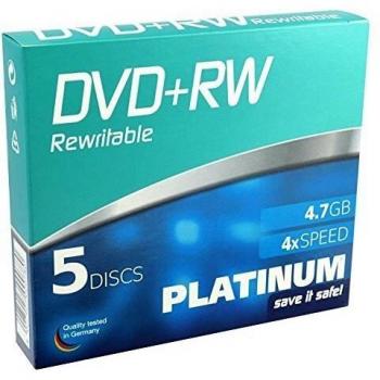 Platinum DVD+RW 4,7 GB 5 Stück