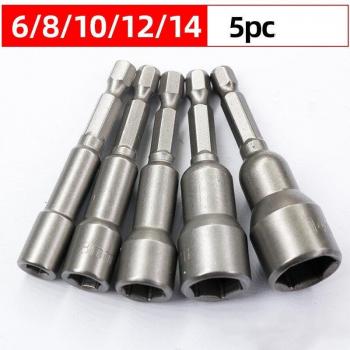Steeksleuteldop Bit Set 6-19Mm met 1/4 Hex Shank