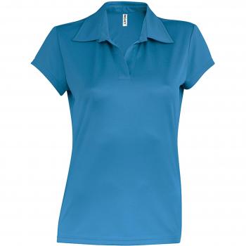 Proact Damen Polo-Shirt sportlich kurzärmlig Blau M