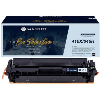 G&G Kompatibler Toner Schwarz für HP/Canon 410X/046H CF410X/Cartridge 046H Black GS-HCF410X(U)