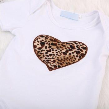 Bunny Breeze Leopard Theme Baby Girl Summer Set (Top + Skirt)