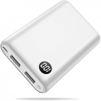 Trswyop Tragbare Powerbank 13800mAh Externer Akku, Mini Power Pack mit hoher Kapazität und LED-Anzeige für mobile Geräte