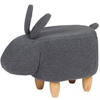 BELIANi Pouf Di Tessuto Griggio Bunny