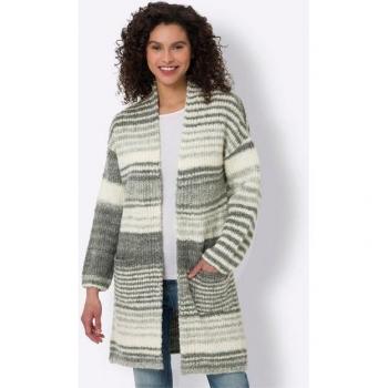 Tricot Rayé Fashion Écru-Gris
