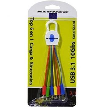 Adaptador KLONER KC61 6 en 1 USB 3.1