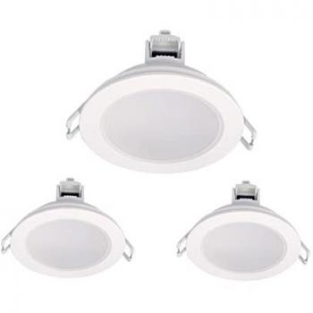3 Faretti LED Incasso 5W Dimmerabili Bianco 4000K D87mm Foro 70mm IP65