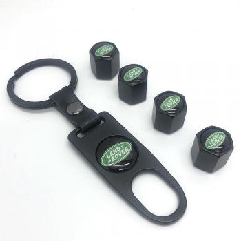 Kit de Tapones de Válvulas Land Rover Verdes y Negros con Soporte de Bloqueo