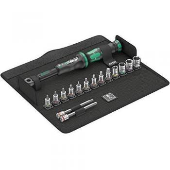 Wera 05004180001 Ensemble de clés dynamométriques pour vélo, 16 pièces, Noir