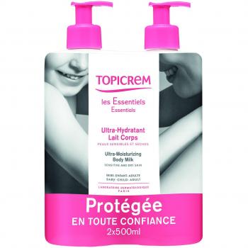 Topicrem Ultra-hydratant Lait Corps Lot de 2x500ml