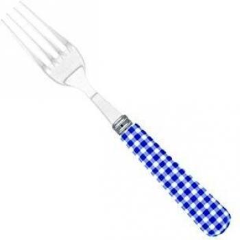 Gingham Blue Lapis Kitchen Fork