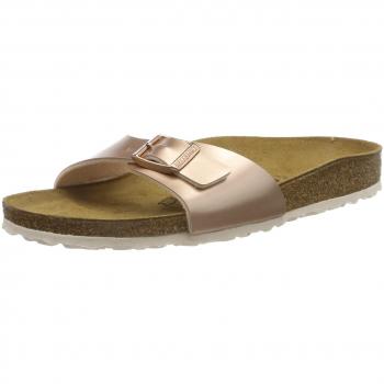 Birkenstock MADRID Birko-Flor, Mules Femme, Marron Électrique Métallique Cuivre, Taille 35 EU