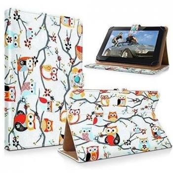 Forro interior marrón para tablet de 7-7,9 Zoll Eule im Baum
