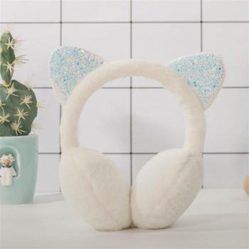 Shiny Faux Fur Earmuffs for Women and Girls