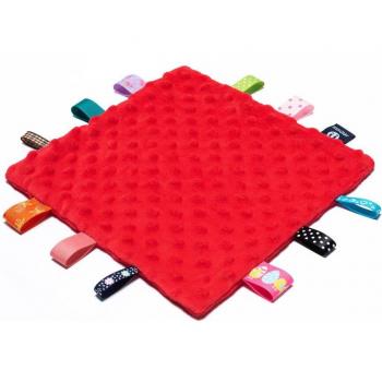 Colorful Tag Baby Blanket and Teething Toy