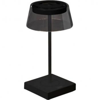 LED-Tischlampe Scilla mit USB, schwarz