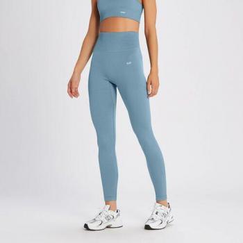 MP Women's Graphine Blue Rib Seamless Leggings