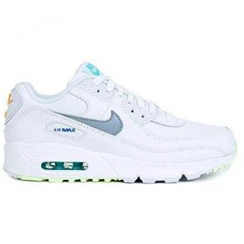 G Series Nike Air Max 90 6 UK in White/LT Smoke Gray & Laser Orange