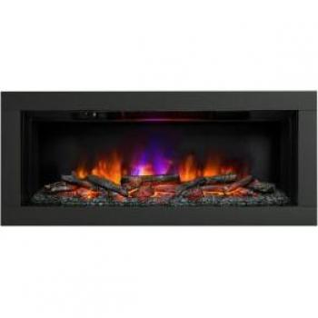 Flare Avella Grande Matt Black Inset Electric Fire