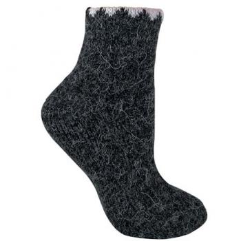 Alpaca Wool Blend Thermal Hiking and Slipper Ankle Socks for Women