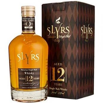 Slyrs 12 Ans Whisky Unique – Édition Restreinte 43 % vol., 700 ml, Coffret Élégant