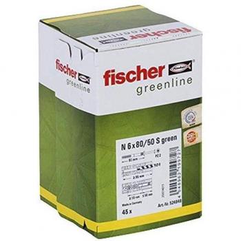Tassello a Percussione N Green 6x80mm con Viti