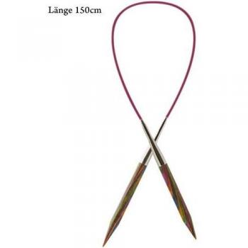 Fixed Circular Symfonie 150 cm / 9 mm Knitting Pins – Multi‑Colour Set