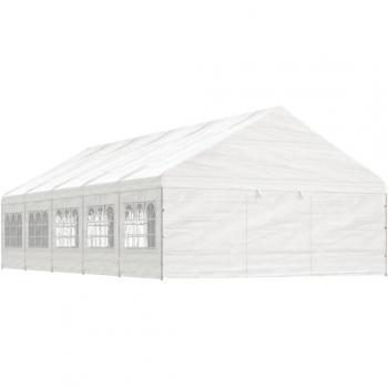 Tenda de Exterior VidaXL 11,15 x 5,88 m com Telhado Branco