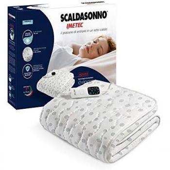 Surmatelas Imetec Adapto 150x80cm 1 Place Chauffant 6 Températures 100% Coton