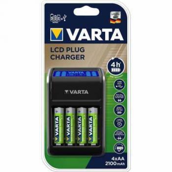 VARTA LCD Plug Charger 4xAA inkl. 4xAA 56706