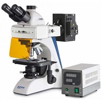 Microscopio Kern OBN 147 Trinoculare con Luce Trasmessa e Incidente