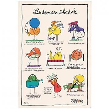 Torchon Shadoks les devises