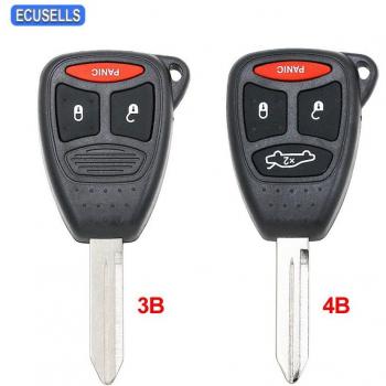 Dodge 3/4 Button Key Shell Case