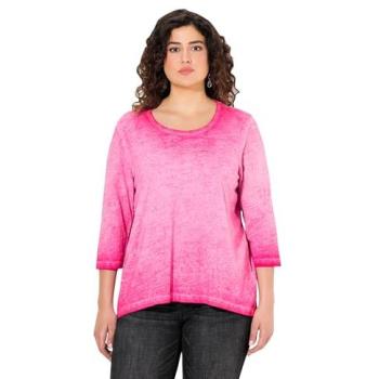 Komfortables Shirt für Damen, große Größen, rosa