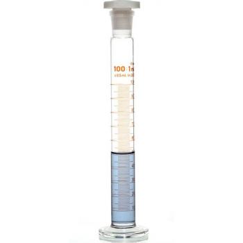100ml Labor-Glas Messzylinder mit Kunststoffverschluss
