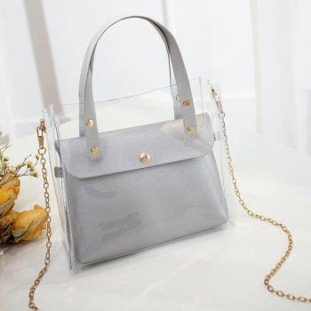 Kleine PVC Handtasche für Damen
