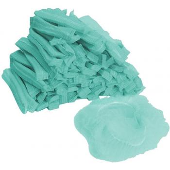 Non-Woven Disposable Hair Nets – 100 Pack, Elastic, Food & Catering Use