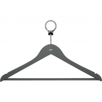 PULSIVA Grucce Soft Touch Antifurto 44.5x27 cm Grigio 12 pz