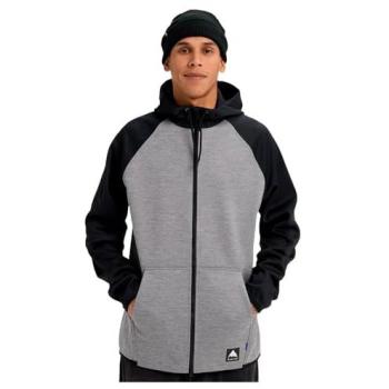 Grijs-Zwart Burton Crown Capuchon T-shirt S