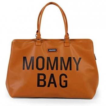 CHILDHOME Mommy Bag in similpelle di colore marrone