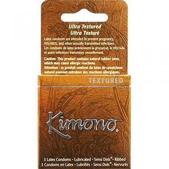 Mayer Laboratories 3 Pack Kimono Textured Condoms