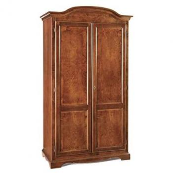Armadio 2 Ante In Legno Massello Cm 107x55x197 H Marrone
