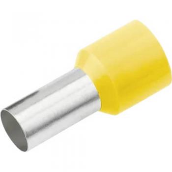 Cimco 1 mm² Teilisolierte Aderendhülsen Gelb 100 St