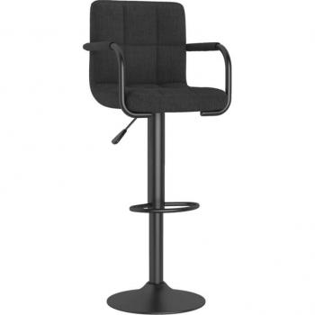 Taburete de Bar con Estructura de Acero Negro